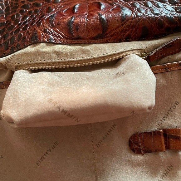 Brahmin Flaire Pecan Melbourne Shoulder/Satchel Handbag - Picture 8 of 14